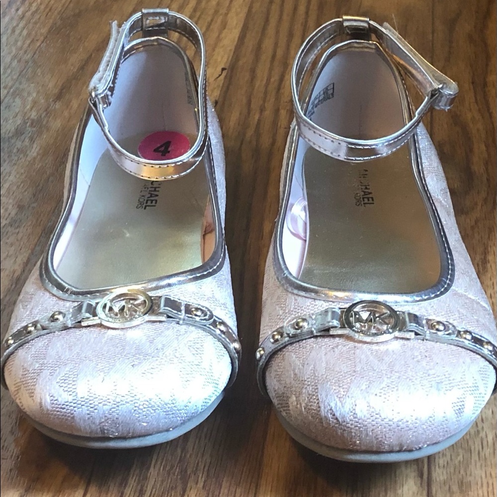 MICHAEL KORS Jinny 5 Gold/Tan Ballet Flats Sz 2